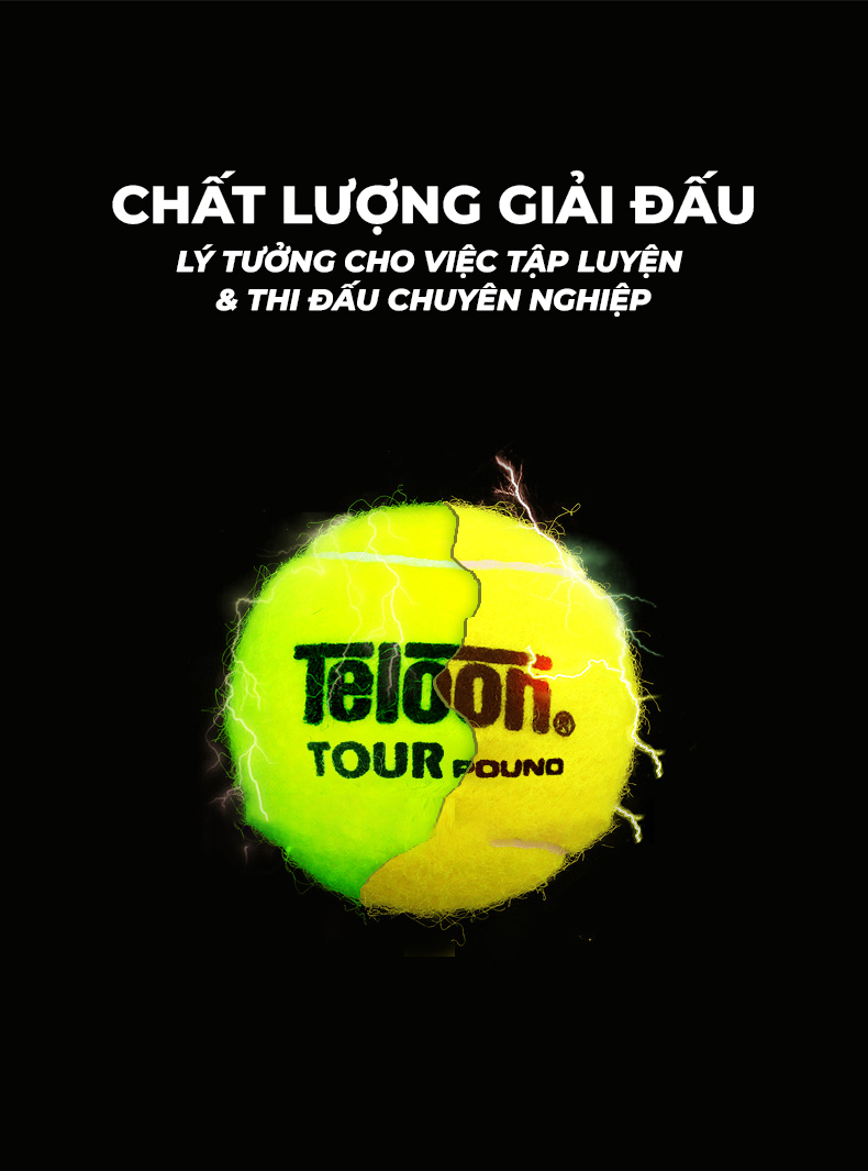 Giới thiệu tổng quan về bóng tennis Teloon Tour Pound